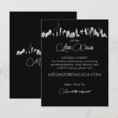 D'accompagnement Carte de boîtier Skyline New York (Devant / Derrière)