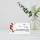 D'accompagnement Carte de boîtier SM Floral rouge 2 (Debout devant)