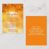 D'accompagnement Carte de boîtier Splendor Automne Feuille Maple (Devant / Derrière)