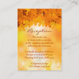 D'accompagnement Carte de boîtier Splendor Automne Feuille Maple