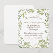 D'accompagnement Carte de boîtier verte gracieuse (Devant / Derrière)