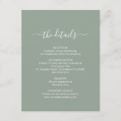 D'accompagnement Carte de boîtier verte Sage Simple (Devant)