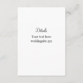 D'accompagnement Carte de boîtier vertical thème mariage Las Vegas (Dos)