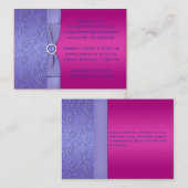 D'accompagnement Carte de boîtier violet à puce à puce à puce Fuchs (Devant / Derrière)