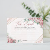 D'accompagnement Carte de capsule temporelle au eucalyptus doré flo (Debout devant)