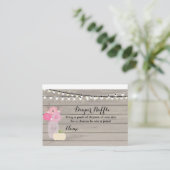 D'accompagnement Carte de carafe Citrouille rose floral blanc (Debout devant)