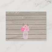 D'accompagnement Carte de carafe Citrouille rose floral blanc (Dos)