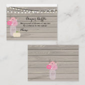 D'accompagnement Carte de carafe Citrouille rose floral blanc (Devant / Derrière)