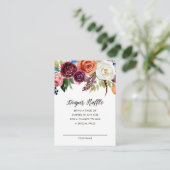 D'accompagnement Carte de carafe de Baby shower de fleurs Boho d'au (Debout devant)