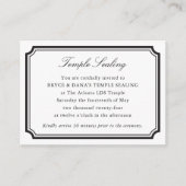 D'accompagnement Carte de cérémonie de scellement LDS incluse avec  (Devant)