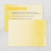 D'accompagnement CARTE DE CHEMISE :: aquarelle jaune ombre (Devant / Derrière)