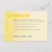 D'accompagnement CARTE DE CHEMISE :: aquarelle jaune ombre (Dos)