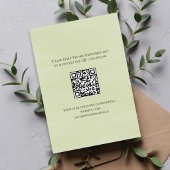 D'accompagnement Carte de chronologie de code QR des détails de mar