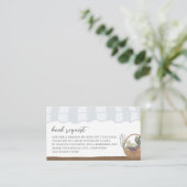 D'accompagnement Carte de clôture de la demande de livre pour bébé  (Debout devant)