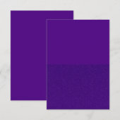 D'accompagnement Carte de clôture divisée violette – Solide, bruit (Devant / Derrière)