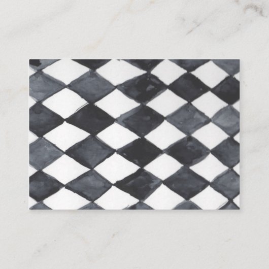 D'accompagnement Carte de clôture noire avec impression de diamant (Dos)