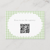 D'accompagnement Carte de code QR de registre de douche de bébé à c (Dos)