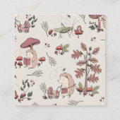 D'accompagnement Carte de code QR Forest Hedgehog Capture the Joie (Dos)