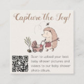 D'accompagnement Carte de code QR Forest Hedgehog Capture the Joie (Devant)