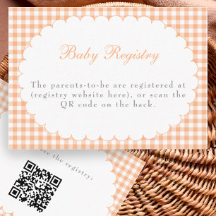 D'accompagnement Carte de code QR pour la liste de naissance de la
