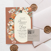 D'accompagnement Carte de code QR RSVP minima moderne