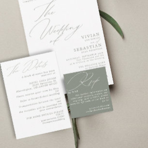 D'accompagnement Carte de code QR RSVP RSVP minima moderne