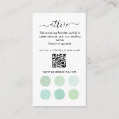 D'accompagnement Carte de Code Vestimentaire pour un Mariage Écolog (Devant)