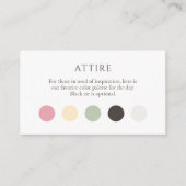 D'accompagnement Carte de code vestimentaire Summer Dot Enclosure (Devant)