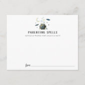 D'accompagnement Carte de conseil Baby shower d'Halloween (Devant)