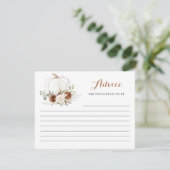 D'accompagnement Carte de conseil Citrouille de crème rouille Flora (Debout devant)