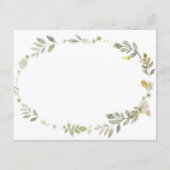 D'accompagnement Carte de conseil Citrouille Floral Fall Greenery (Dos)