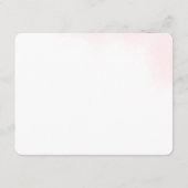 D'accompagnement Carte de conseil de Fête des mariées de script min (Dos)