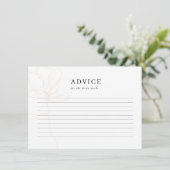 D'accompagnement Carte de conseil de Mariage Rose illustrée (Debout devant)