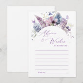 D'accompagnement Carte de conseil florale Purple + Lavender (Devant / Derrière)