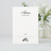 D'accompagnement Carte de conseil Mariage Calligraphie & Vin (Debout devant)