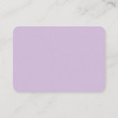 D'accompagnement Carte de conseil Mariage violet été (Dos)