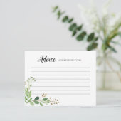 D'accompagnement Carte de conseil moderne botanique verte (Debout devant)