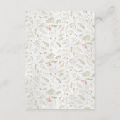 D'accompagnement Carte de conseil pour bébés | Hérisson boisé (Dos)