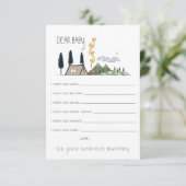 D'accompagnement Carte de conseil pour bébés | L'aventure commence (Debout devant)