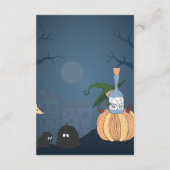 D'accompagnement Carte de conseil pour bébés | Sorcière mignonne (Dos)