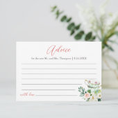 D'accompagnement Carte de conseils de mariage de la soirée thé ARIA (Debout devant)