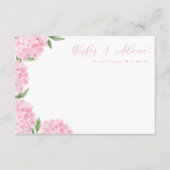 D'accompagnement Carte de conseils floraux de fleurs d'hortensia ro (Devant)