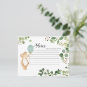 D'accompagnement Carte de conseils Ourson de verdure (Debout devant)