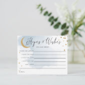D'accompagnement Carte de conseils pour Baby Shower Gold Moon et St (Debout devant)