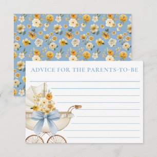 D'accompagnement Carte de conseils pour bébé de la baby shower au t