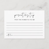 D'accompagnement Carte de conseils pour les parents STELLA (Devant)