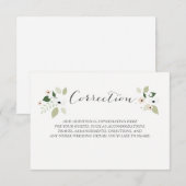 D'accompagnement Carte de correction des fleurs de pré (Devant / Derrière)