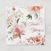 D'accompagnement Carte de décoration florale élégante personnalisée (Devant)