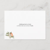 D'accompagnement Carte de demande d'argent avec Clementine et feuil (Dos)