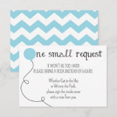 D'accompagnement Carte de demande de Baby shower Blue Ready to Pop (Devant / Derrière)